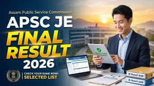 APSC Junior Engineer Result 2026 (PHED) - Check JE Civil, Mechanical, Chemical, Electrical Result