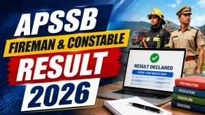 APSSB Fireman and Constable Result 2026 - Check PET and PST Download PDF APSSB Fireman and Constable Result 2026 - Check PET and PST Download PDF