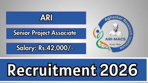ARI Senior Project Associate Recruitment 2026 - Apply Online