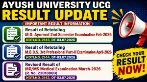 Ayush University Result 2026 - Check MBBS, MD/MS Results Out
