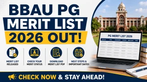 BBAU PG Phase 1 Merit List 2026 Out - Direct Link, Dates & Admission Process
