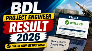 BDL Project Engineer Result 2026 - Download PDF BDL Project Engineer Result 2026 - Download PDF