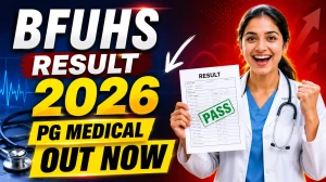 BFUHS Result 2026 Out - Check PG Medical Final Year Result Online at bfuhs.ac.in