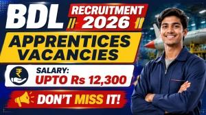 Bharat Dynamics Limited (BDL) Apprenticeship Training 2026 for Graduate & Diploma - 147 Posts, Apply Online Bharat Dynamics Limited (BDL) Apprenticeship Training 2026 for Graduate & Diploma - 147 Posts, Apply Online