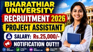 Bharathiar University Project Assistant Recruitment 2026 - Apply Online
