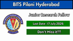 BITS Pilani Junior Research Fellow Recruitment 2026 - Apply Online BITS Pilani Junior Research Fellow Recruitment 2026 - Apply Online