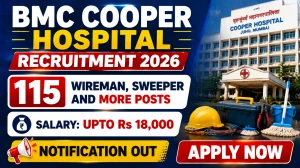 BMC Cooper Hospital Recruitment 2026 - Apply Offline for 115 Wireman, Sweeper and More Posts