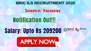 BRIC ILS Scientist Recruitment 2026 - Apply Online