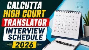 Calcutta High Court Translator Interview Schedule 2026 - Computer Proficiency Test and Interview (Phase II) Schedule Released Calcutta High Court Translator Interview Schedule 2026 - Computer Proficiency Test and Interview (Phase II) Schedule Released