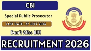 CBI Special Public Prosecutor Recruitment 2026 - Apply Online