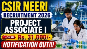 CSIR NEERI Project Associate I Recruitment 2026 – Walk in