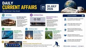 Daily Current Affairs – 20 July 2026