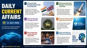 Daily Current Affairs – 21 July 2026