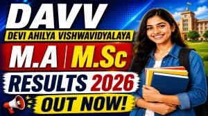 DAVV 2nd Semester Result 2026 Out - Check M.Sc & M.A Mark List Now at dauniv.ac.in DAVV 2nd Semester Result 2026 Out - Check M.Sc & M.A Mark List Now at dauniv.ac.in
