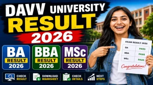 DAVV Result 2026 Out - Check M.Sc, BBA, BA Online at dauniv.ac.in