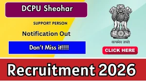 DCPU Sheohar Support Person Recruitment 2026 - Apply Offline DCPU Sheohar Support Person Recruitment 2026 - Apply Offline