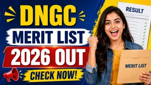 DNGC Merit List 2026 - Check Round 1 UG Merit List at dngc.ac.in