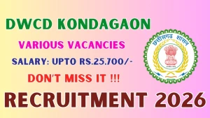 DWCD Kondagaon Recruitment 2026 - Apply Offline for Gender Expert, IT Assistant and More Posts