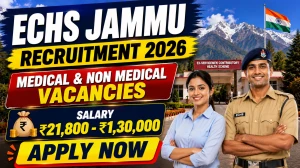 ECHS Jammu Medical & Non Medical Recruitment 2026 - Apply Offline for 27 DEO, Clerk and More Posts ECHS Jammu Medical & Non Medical Recruitment 2026 - Apply Offline for 27 DEO, Clerk and More Posts