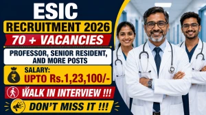 ESIC Pune Recruitment 2026 - Walk in for 77 Professor, Senior Resident, and More Posts