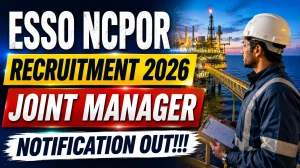 ESSO NCPOR Joint Manager Recruitment 2026 - Apply Online