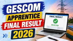 GESCOM Apprentice Final Result 2026 - BE and Diploma Check Merit List GESCOM Apprentice Final Result 2026 - BE and Diploma Check Merit List