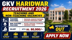 GKV Haridwar Teaching and Non-Teaching Recruitment 2026 - Apply Online for Assistant Professor, LDC and More Posts GKV Haridwar Teaching and Non-Teaching Recruitment 2026 - Apply Online for Assistant Professor, LDC and More Posts