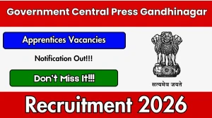 Government Central Press Gandhinagar Apprentices Recruitment 2026 - Apply Offline for 31 Posts