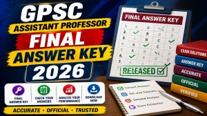 GPSC Assistant Professor Final Answer Key 2026 - (Advt. No. 63/2025-26) Download PDF GPSC Assistant Professor Final Answer Key 2026 - (Advt. No. 63/2025-26) Download PDF