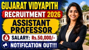 Gujarat Vidyapith Assistant Professor Recruitment 2026 – Walk in Gujarat Vidyapith Assistant Professor Recruitment 2026 – Walk in