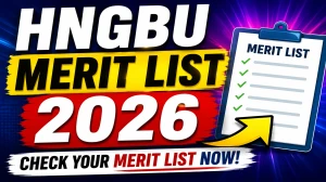 HNBGU Merit List 2026 Out - Direct Link to Download B.Sc. Hons Maths First Merit List Online at hnbgu.ac.in
