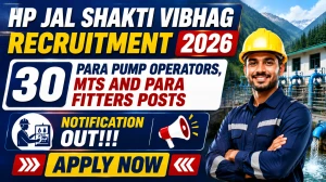 HP Jal Shakti Vibhag Para Workers Recruitment 2026 - 30 Posts, Apply Offline by 31 July HP Jal Shakti Vibhag Para Workers Recruitment 2026 - 30 Posts, Apply Offline by 31 July