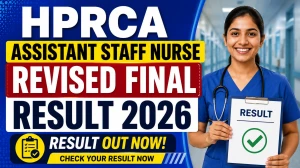 HPRCA Assistant Staff Nurse Revised Final Result 2026 - Check Now HPRCA Assistant Staff Nurse Revised Final Result 2026 - Check Now