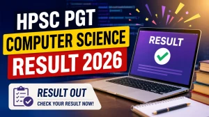 HPSC PGT Computer Science Result 2026 Out - Download SKT PDF