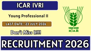 ICAR-IVRI Young Professional II Recruitment 2026 - Walkin ICAR-IVRI Young Professional II Recruitment 2026 - Walkin