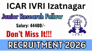 ICAR IVRI Junior Research Fellow Recruitment 2026 - Apply Online ICAR IVRI Junior Research Fellow Recruitment 2026 - Apply Online