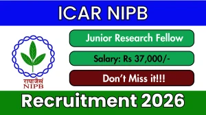 ICAR NIPB Junior Research Fellow Recruitment 2026 - Walkin