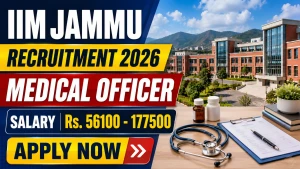 IIM Jammu Medical Officer Recruitment 2026 - Apply Online