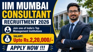 IIM Mumbai Consultant Recruitment 2026 - Apply Online