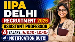 IIPA Delhi Assistant Professor Recruitment 2026 - Apply Offline