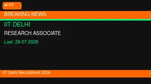 IIT Delhi Research Associate Recruitment 2026 - Apply Online IIT Delhi Research Associate Recruitment 2026 - Apply Online