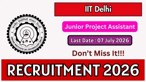 IIT Delhi Junior Project Assistant Recruitment 2026 - Apply Online IIT Delhi Junior Project Assistant Recruitment 2026 - Apply Online
