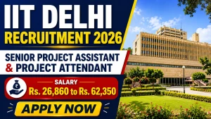 IIT Delhi Recruitment 2026 - Apply Online for Senior Project Assistant & Project Attendant Posts