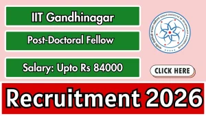 IIT Gandhinagar Post-Doctoral Fellow Recruitment 2026 - Apply Online IIT Gandhinagar Post-Doctoral Fellow Recruitment 2026 - Apply Online