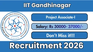 IIT Gandhinagar Project Associate-I Recruitment 2026 - Apply Online IIT Gandhinagar Project Associate-I Recruitment 2026 - Apply Online