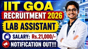 IIT Goa Lab Assistant Recruitment 2026 – Walk in IIT Goa Lab Assistant Recruitment 2026 – Walk in