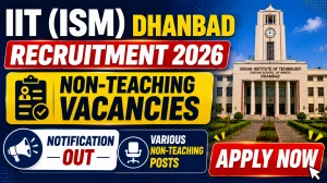 IIT (ISM) Dhanbad Non-Teaching Recruitment 2026: Apply Online for Junior Assistant, Junior Technician and More Posts IIT (ISM) Dhanbad Non-Teaching Recruitment 2026: Apply Online for Junior Assistant, Junior Technician and More Posts
