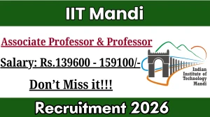 IIT Mandi Recruitment 2026 - Apply Online for Associate Professor, Professor Posts IIT Mandi Recruitment 2026 - Apply Online for Associate Professor, Professor Posts