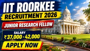 IIT Roorkee Junior Research Fellow Recruitment 2026 - Apply Online IIT Roorkee Junior Research Fellow Recruitment 2026 - Apply Online