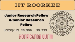 IIT Roorkee Recruitment 2026 - Apply Online for  Junior Research Fellow and Senior Research Fellow  Posts